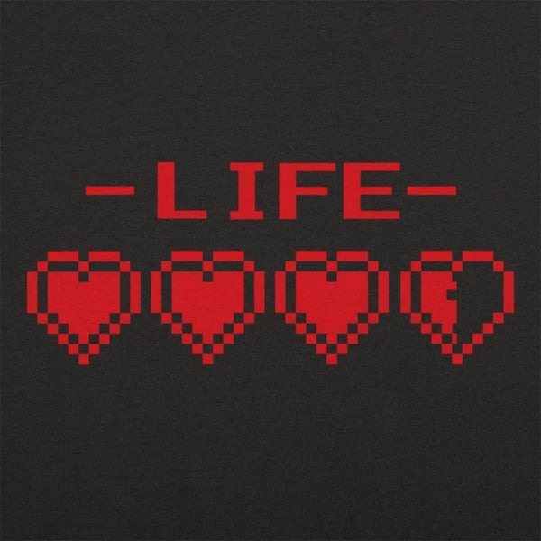 8-Bit Life Hearts Men's T-Shirt
