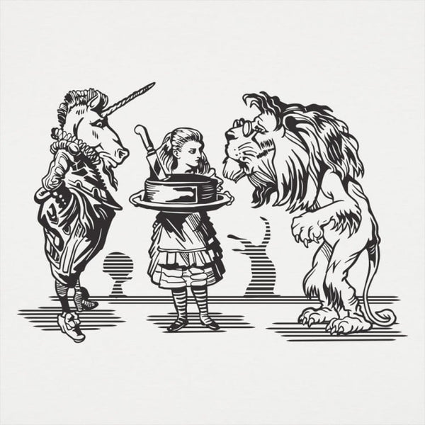 Alice And Unicorn Men's T-Shirt