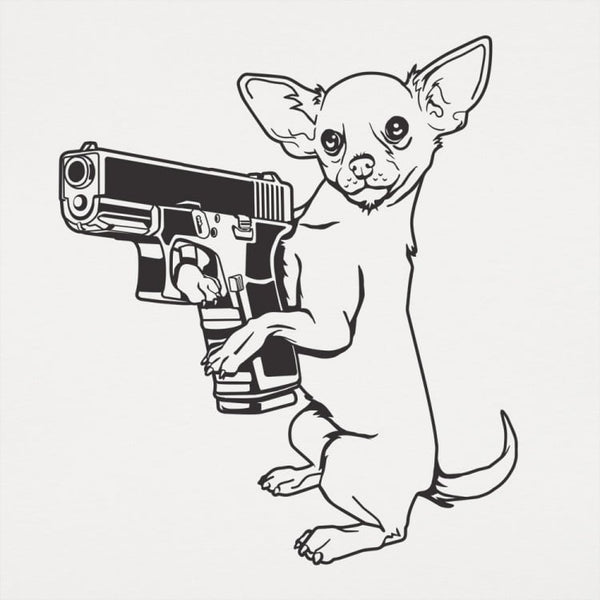 Armed Chihuahua Men's T-Shirt