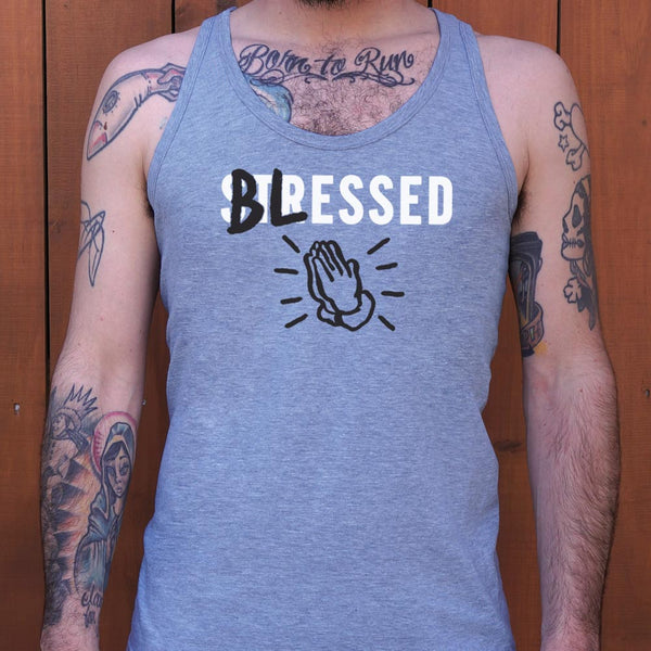Blessed Not Stressed Men's Tank Top