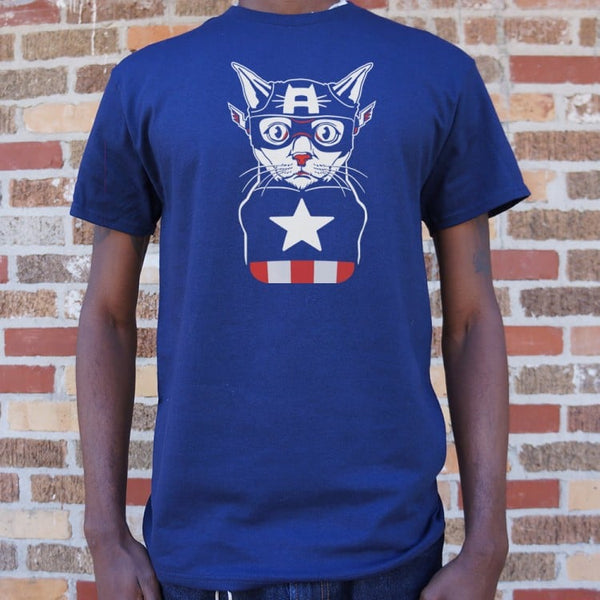 Captain Ameri-Cat Men's T-Shirt