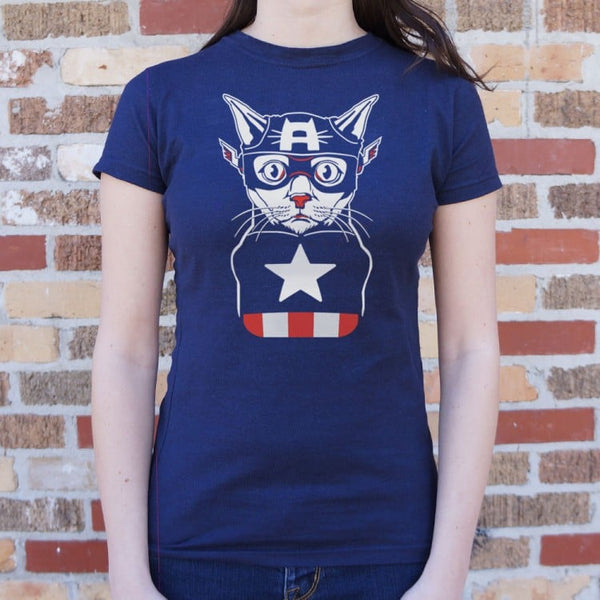Captain Ameri-Cat Women's T-Shirt