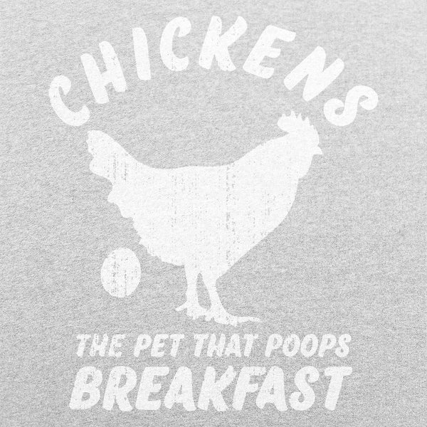 Chickens Poop Breakfast Men's T-Shirt