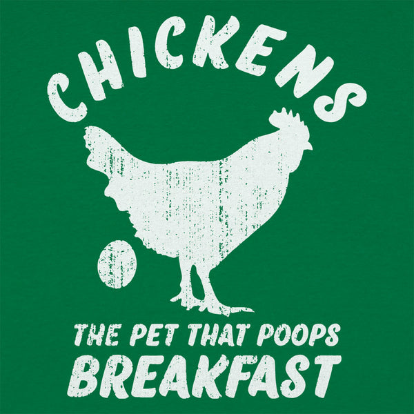 Chickens Poop Breakfast Men's T-Shirt