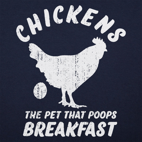 Chickens Poop Breakfast Men's T-Shirt