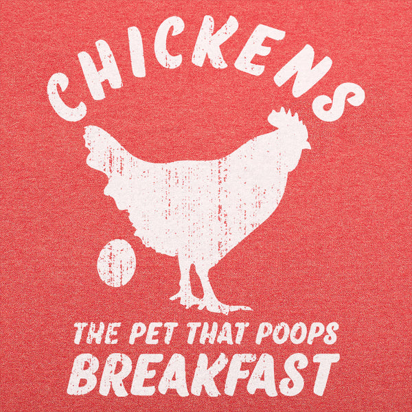 Chickens Poop Breakfast Men's T-Shirt