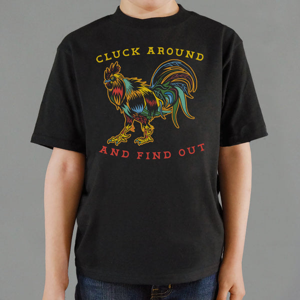 Cluck Around Full Color Kids' T-Shirt