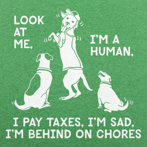 Dog Mocks Humans Men's T-Shirt