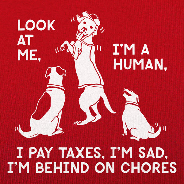 Dog Mocks Humans Men's T-Shirt
