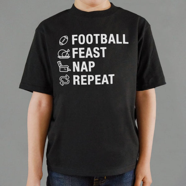 Football Feast Nap Kids' T-Shirt