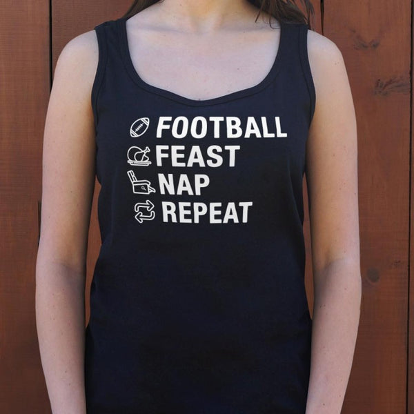 Football Feast Nap Women's Tank Top