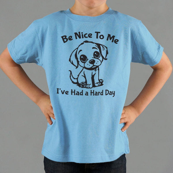 Hard Day Puppy Kids' T-Shirt