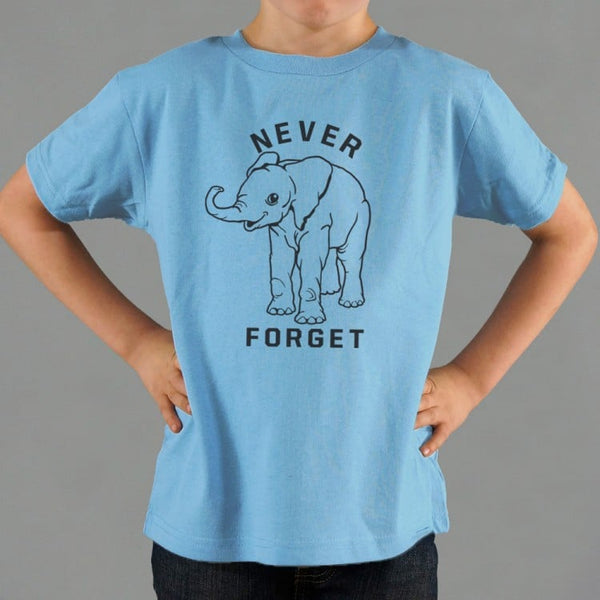 Baby Elephant Never Forget Kids' T-Shirt