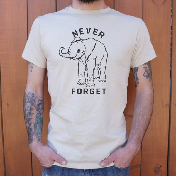 Baby Elephant Never Forget Men's T-Shirt