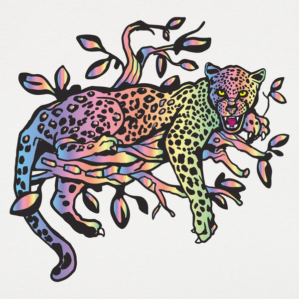 Rainbow Leopard Graphic Kids' T-Shirt