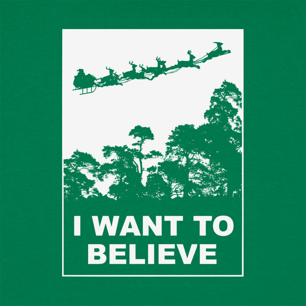 I Want To Believe In Santa  Men's T-Shirt