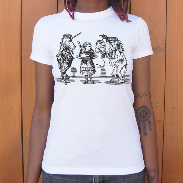 Alice And Unicorn Women's T-Shirt