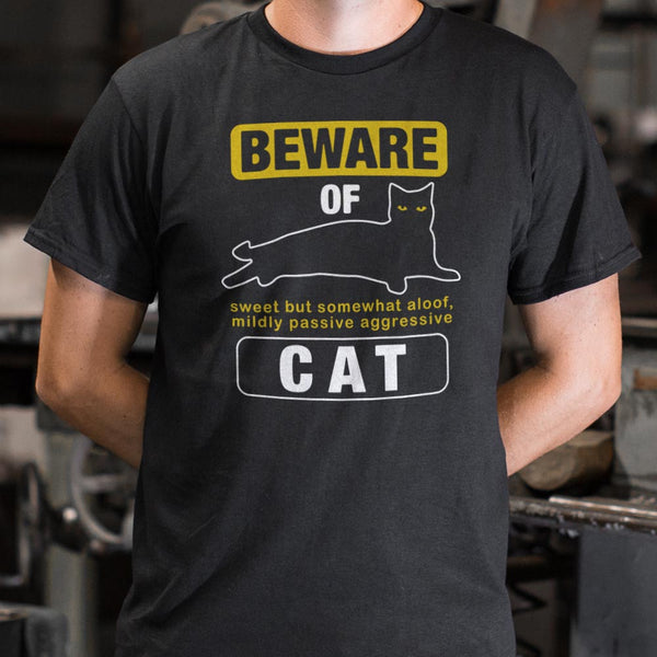 Beware Of Cat Men's T-Shirt