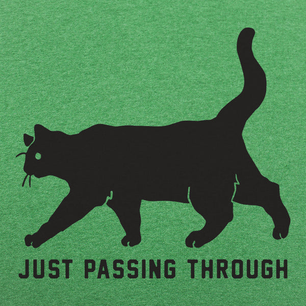 Black Cat Crossing  Men's T-Shirt