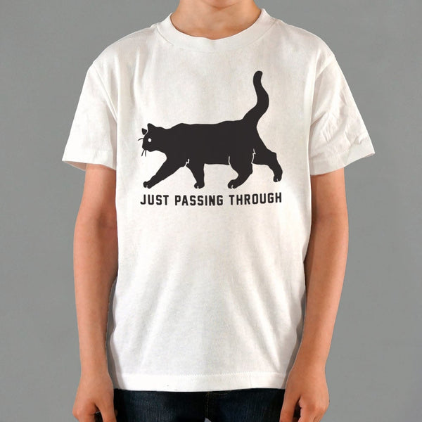 Black Cat Crossing  Kids' T-Shirt