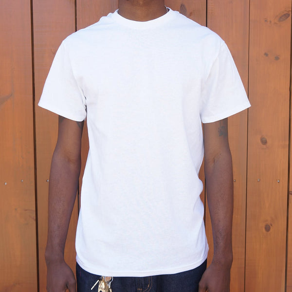 Poly White Solid Tee Men's T-Shirt