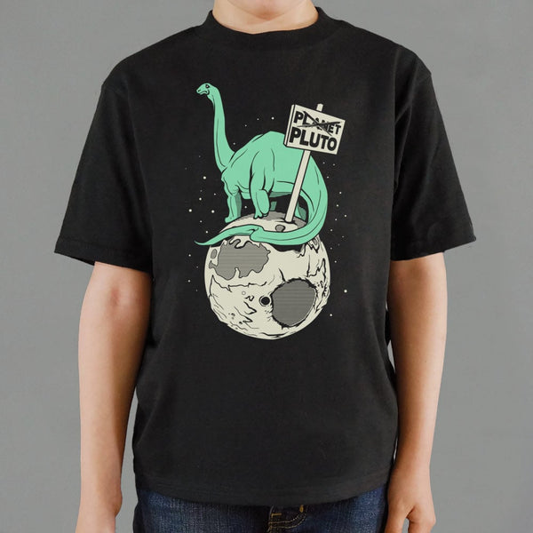 Brontosaurus On Pluto Kids' T-Shirt
