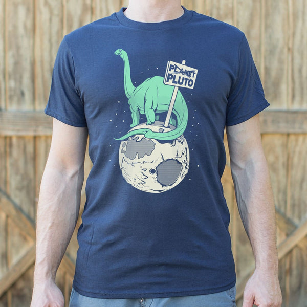 Brontosaurus On Pluto Men's T-Shirt