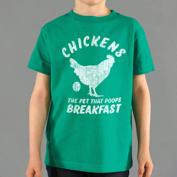 Chickens Poop Breakfast Kids' T-Shirt