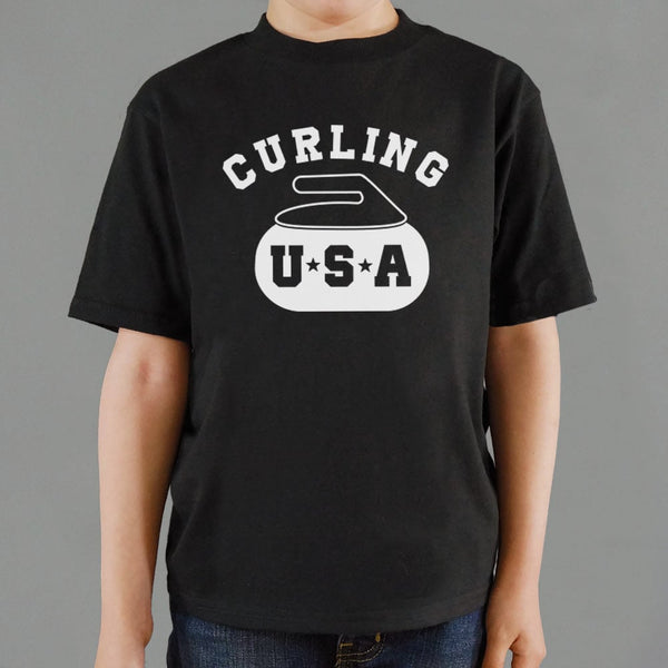 Curling USA Kids' T-Shirt