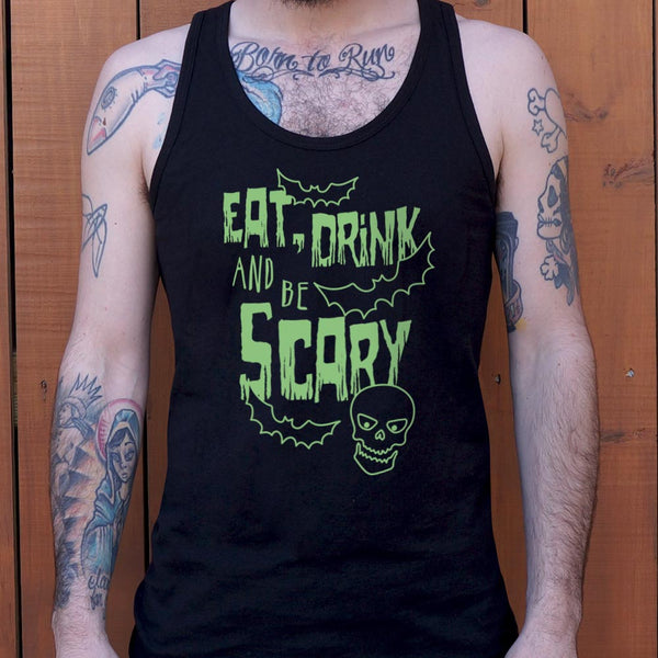 Eat Drink Scary Men's Tank Top