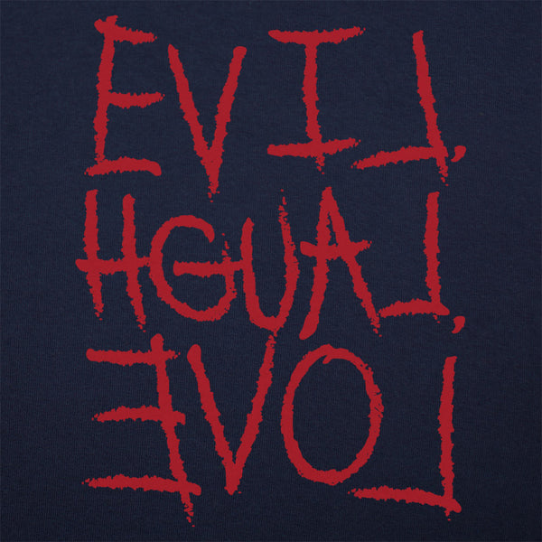 Evil, Laugh, Love Men's T-Shirt