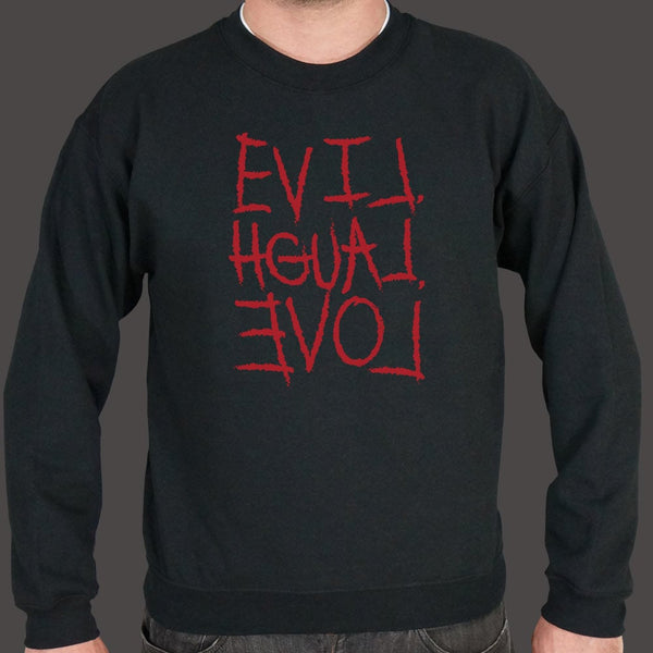 Evil, Laugh, Love Sweater