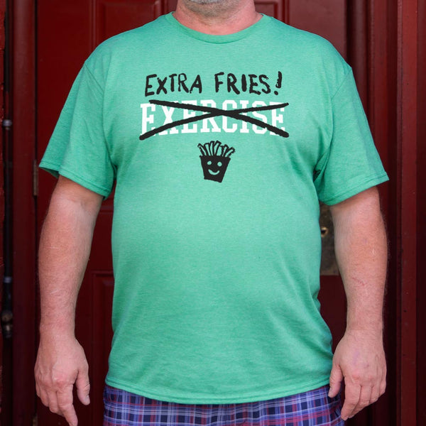 Exercise Extra Fries Men's T-Shirt