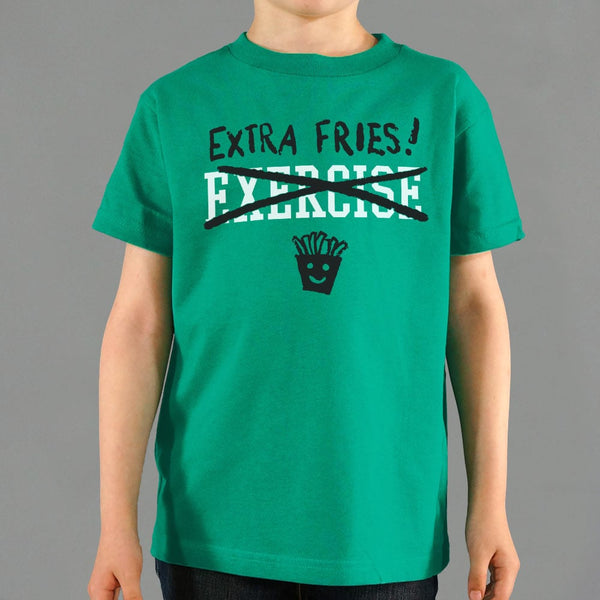 Exercise Extra Fries Kids' T-Shirt