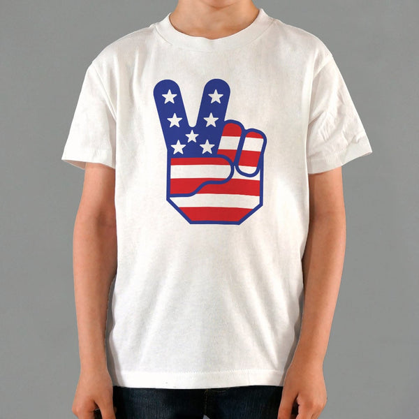 Flag Peace Sign Kids' T-Shirt
