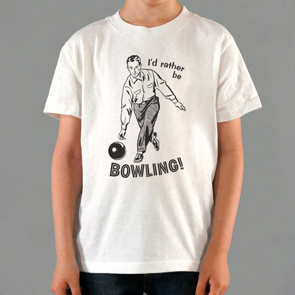 I'd Rather Be Bowling Kids' T-Shirt