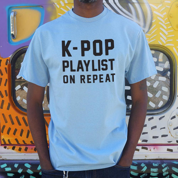 K-Pop Playlist On Repeat Men's T-Shirt