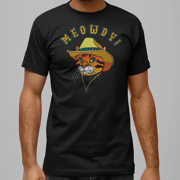 Meowdy Cat Graphic Men's T-Shirt