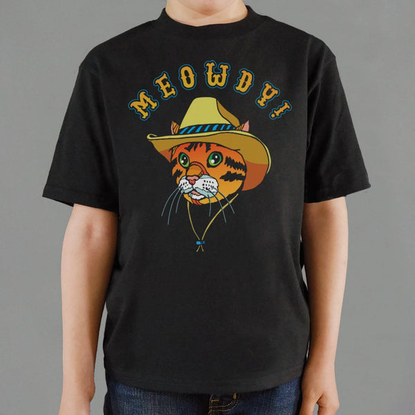 Meowdy Cat Graphic Kids' T-Shirt
