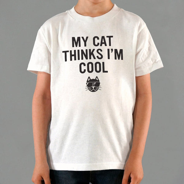 My Cat Thinks I'm Cool Kids' T-Shirt