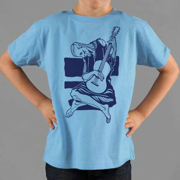 Old Guitarist  Kids' T-Shirt
