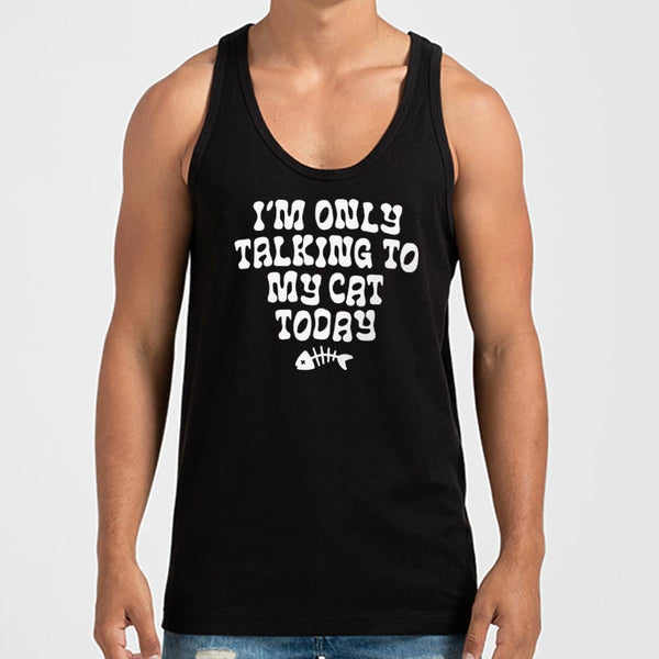 Only Talking to my Cat Men's Tank Top