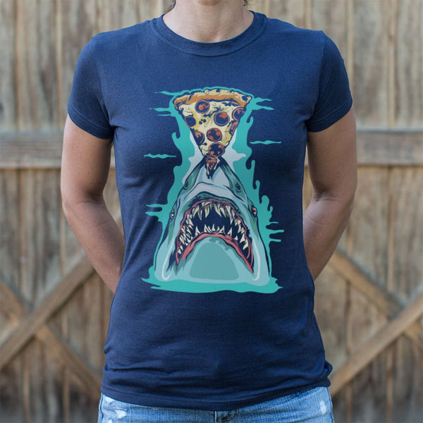 Pizza Shark Graphic Women's T-Shirt