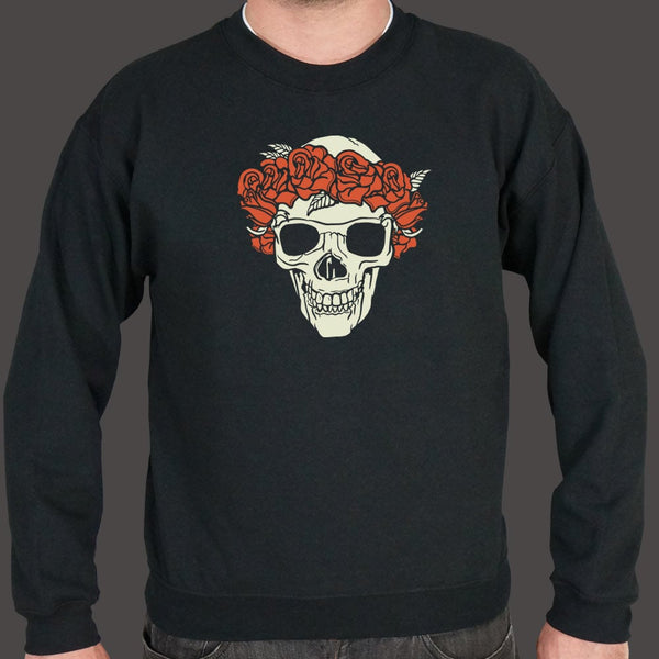 Rose Crowned Skull Sweater
