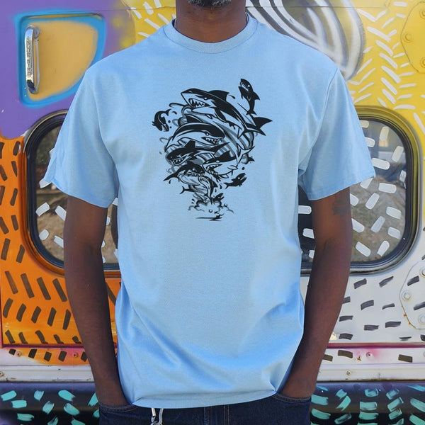 Sharks In A Tornado Men's T-Shirt