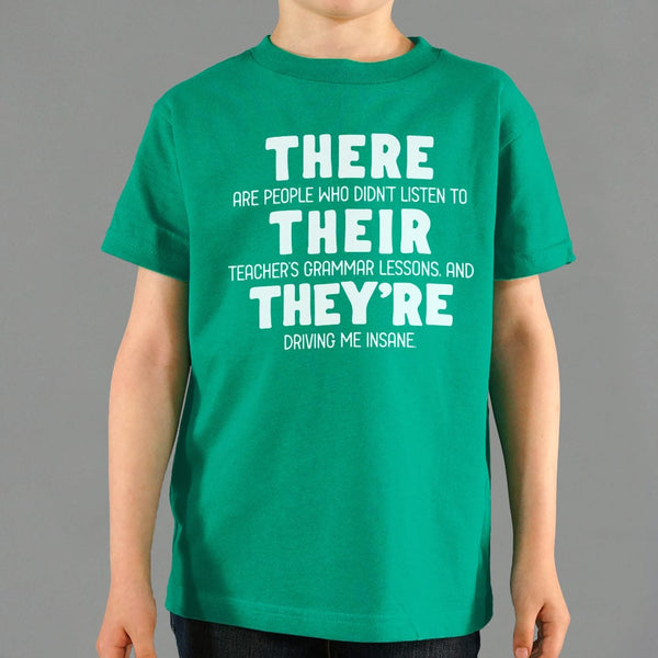 There Their They're Kids' T-Shirt