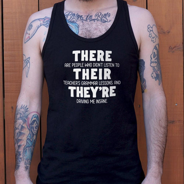 There Their They're Men's Tank Top