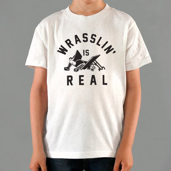 Wrasslin' Is Real Kids' T-Shirt