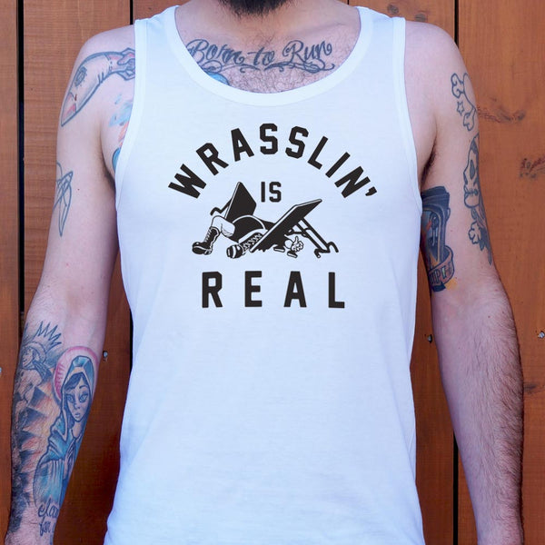 Wrasslin' Is Real Men's Tank Top