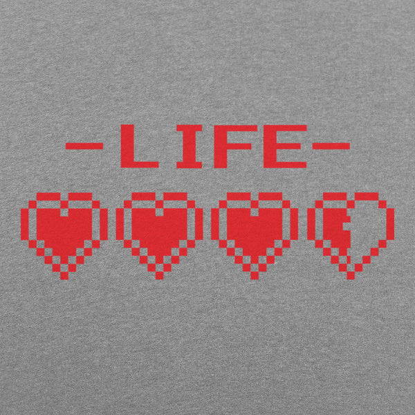 8-Bit Life Hearts Men's T-Shirt